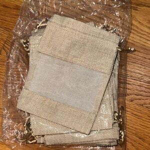 Set of 20 Burlap Gift Bags